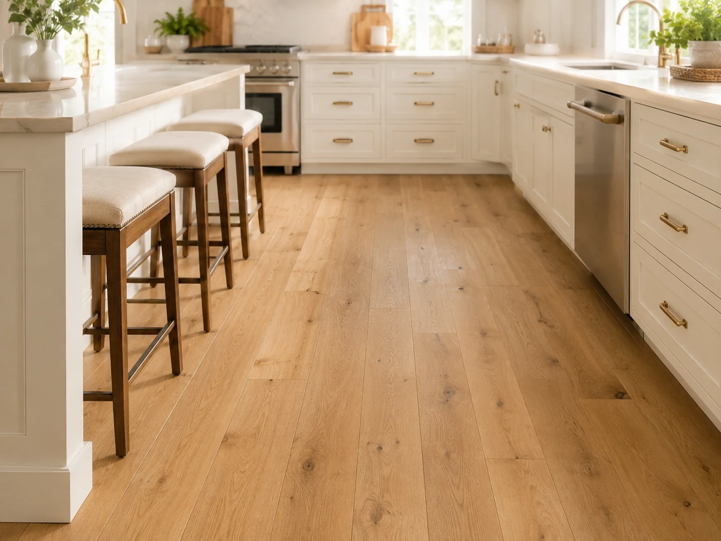 Light oak flooring